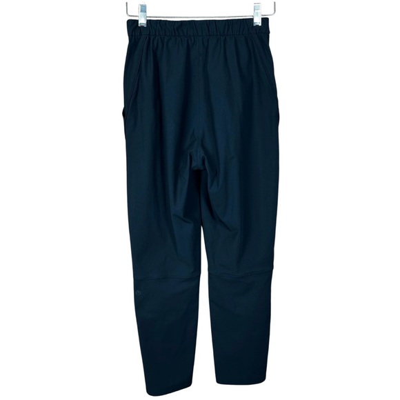 Lululemon Black Essential High Rise Trouser Pants Tapered Leg - Picture 3 of 8